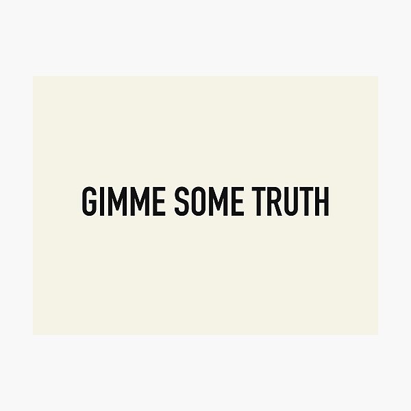 Item preview, Gimme Some Truth designed and sold by thebcarts.