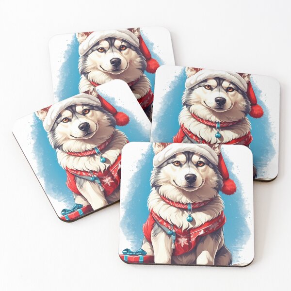 Item preview, Siberian Husky Santa Hat designed and sold by wplamkung.
