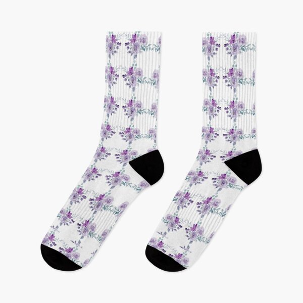 Item preview, Little Blue Flowers S | Watercolor purple rose arrangement pattern designed and sold by CircinusStore.