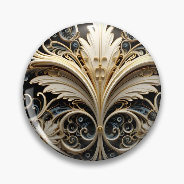 Item preview, ornate filigree decorative print designed and sold by dcrc.