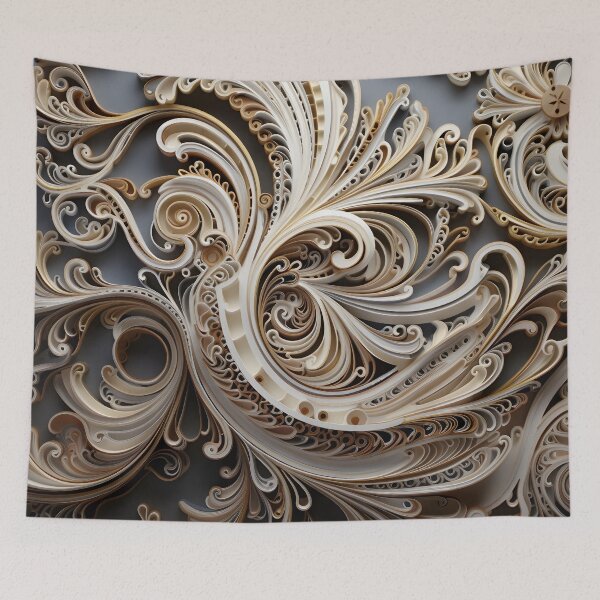 Item preview, ornate filigree decorative print designed and sold by dcrc.