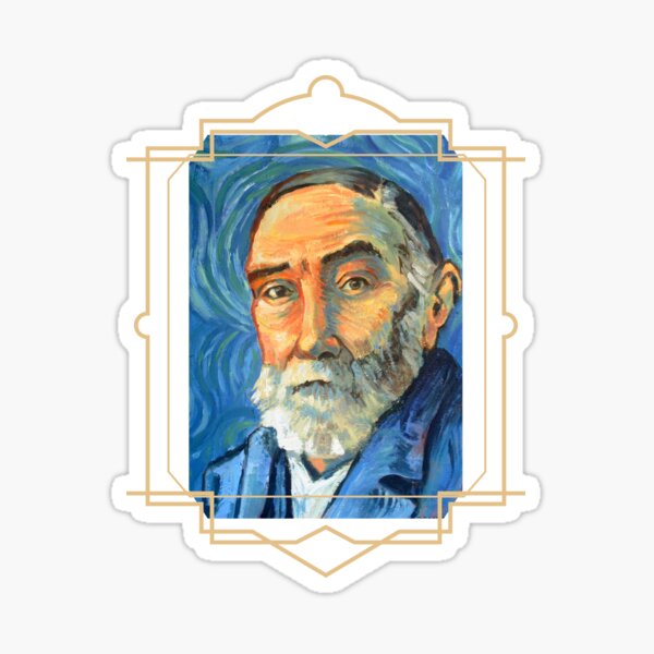 Artikel-Vorschau von  im Stil von van Gogh. Teil der Philosopher Portraits-Reihe., designt und verkauft von Renee Jorgensen.