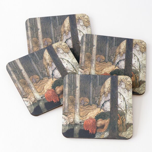 Item preview, Humpe Drank at a Stream - John Bauer designed and sold by forgottenbeauty.