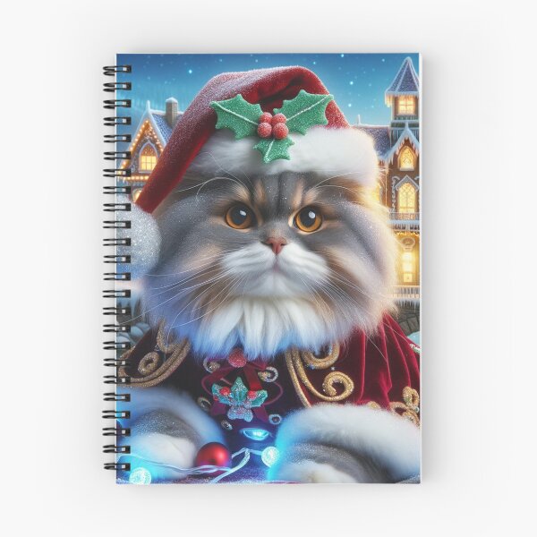Item preview, Christmas British Longhair Cat In A Winter Wonderland designed and sold by ZenEverAI.