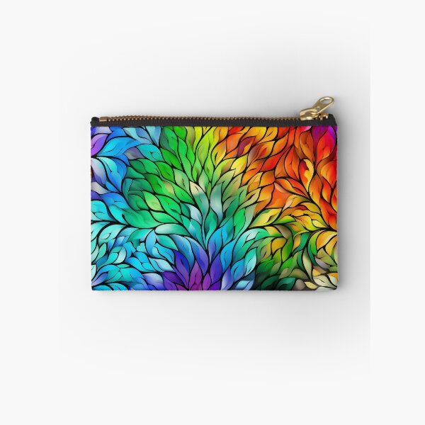 Aperçu de l'œuvre Feuilles de couleur arc-en-ciel créée et vendue par ReverseBleach.
