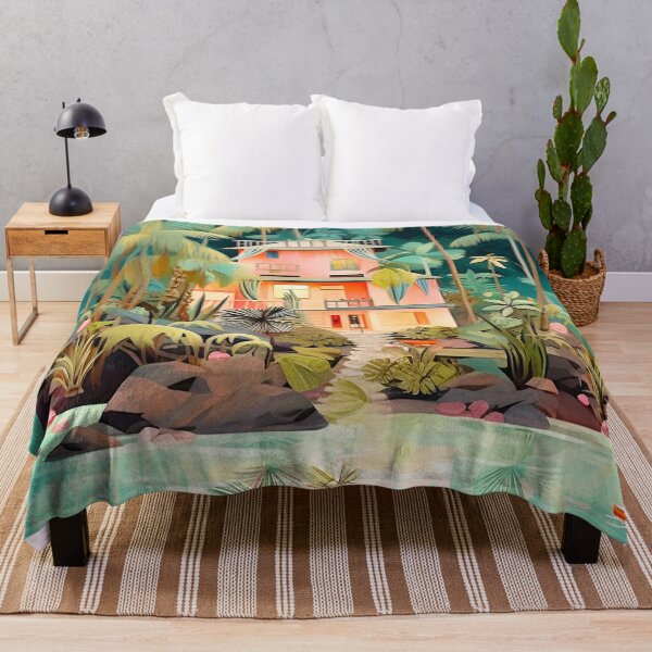Item preview, House on Tropical Jungle Island designed and sold by Bomba Visual.