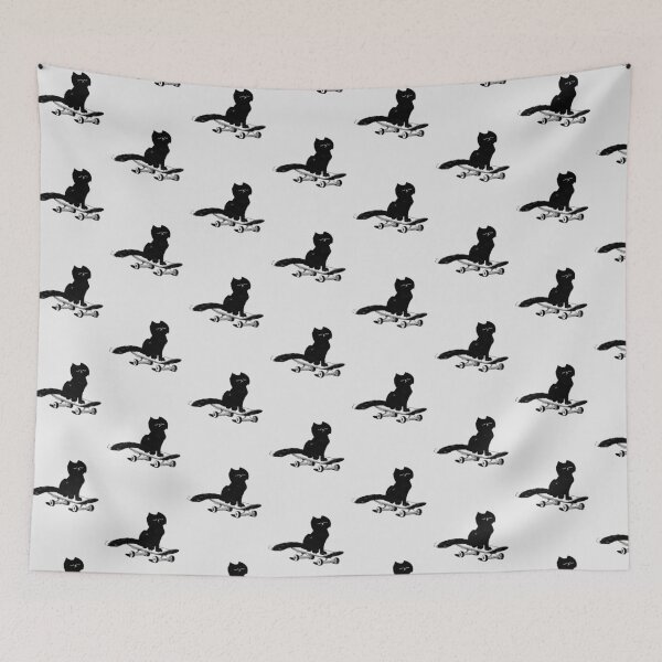 Item preview, Cat Skateboard Retro Vintage designed and sold by catsandmore.