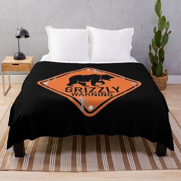 Item preview, Grizzly Bear Warning Road Sign designed and sold by FlexYourMind.