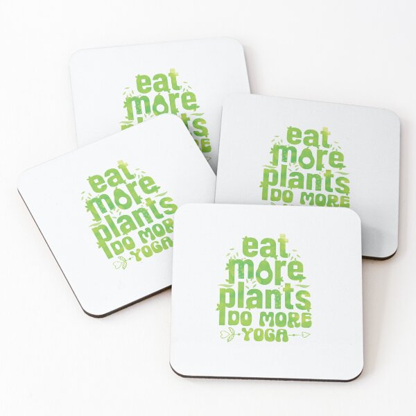 Item preview, eat more plants do more yoga designed and sold by hautehub.