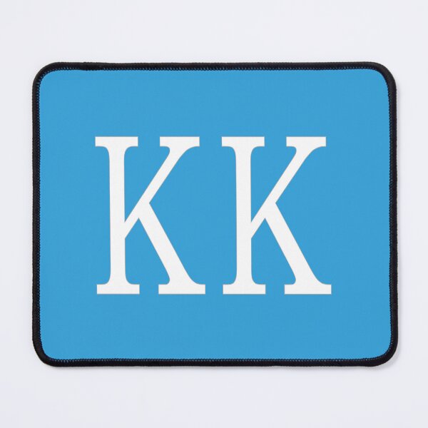 Item preview, KK Initials Monogram Elegant White Letters designed and sold by Jeallan Designs.