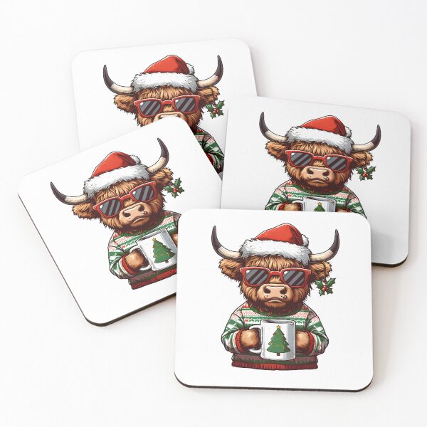 Item preview, Christmas Highland Cow - Perfect christmas gift  designed and sold by GalaxyGraffiti.