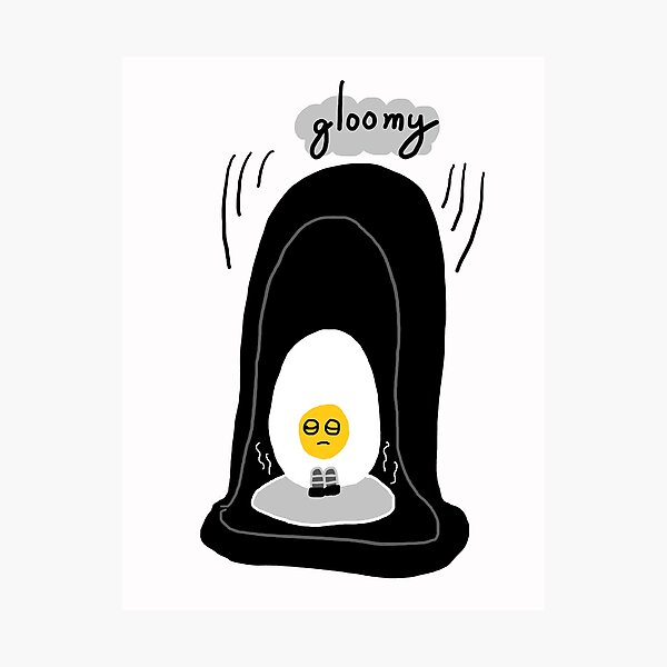 Item preview, gloomy egg, Hand drawing designed and sold by zzzozzo.