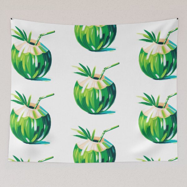 Item preview, Tropical Green Coconut Drink with Straw designed and sold by BrightTide.