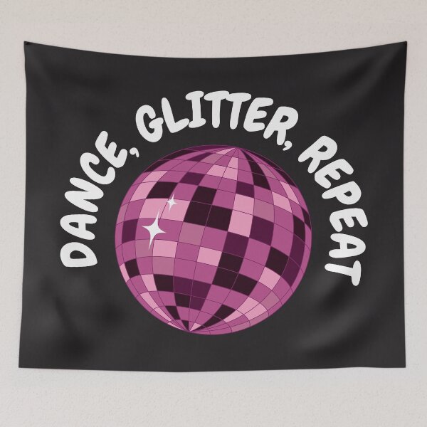 Item preview, Dance, Glitter, Repeat - Disco ball, Mirror ball design designed and sold by snadesign.
