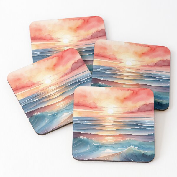 Item preview, Abstract Sunset over Ocean A designed and sold by Vitalka-uk.