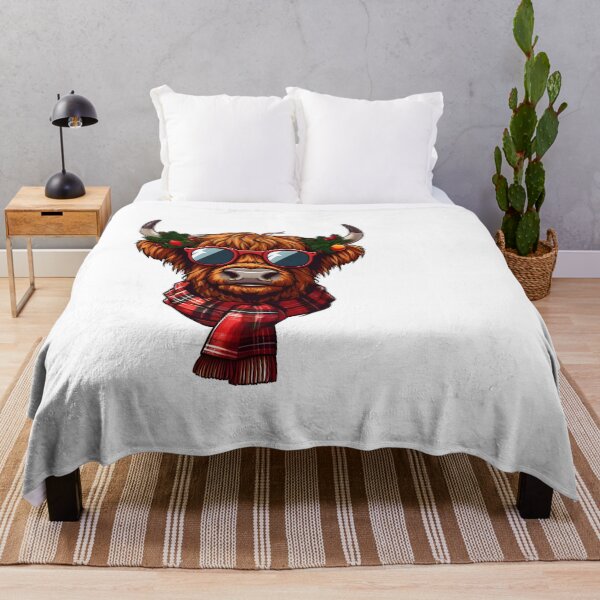 Item preview, Christmas Highland Cow - Perfect christmas gift designed and sold by GalaxyGraffiti.