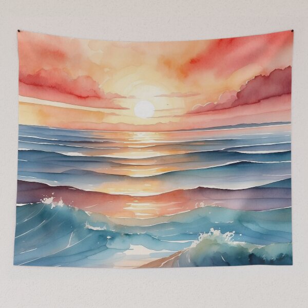 Item preview, Abstract Sunset over Ocean A designed and sold by Vitalka-uk.