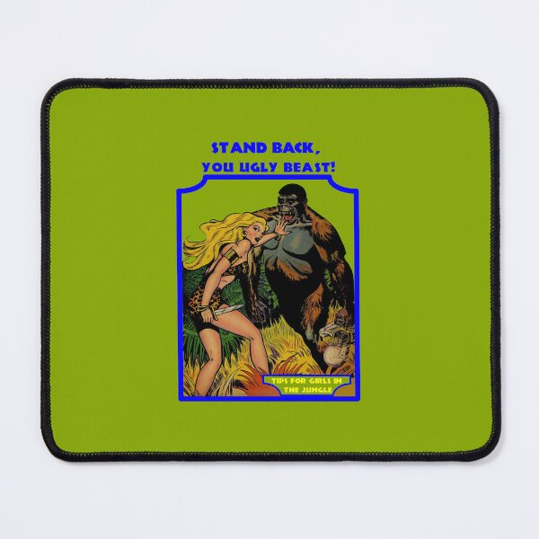Item preview, Stand back, you ugly beast! - Retro jungle comic designed and sold by Alex Starcatcher.