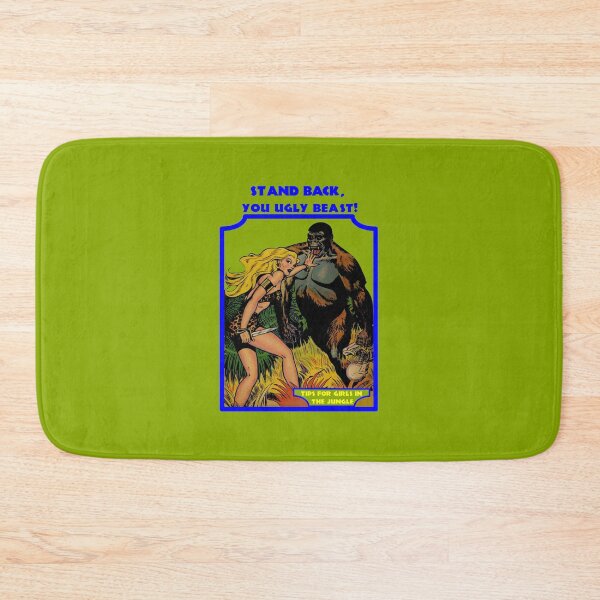 Item preview, Stand back, you ugly beast! - Retro jungle comic designed and sold by Alex Starcatcher.