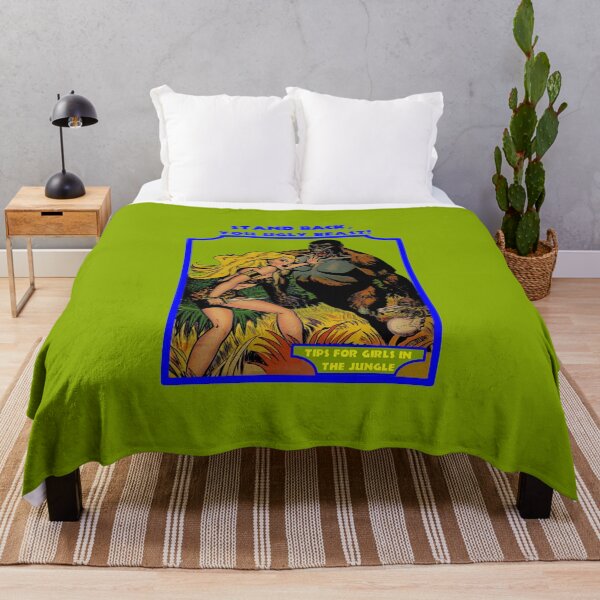 Item preview, Stand back, you ugly beast! - Retro jungle comic designed and sold by Alex Starcatcher.