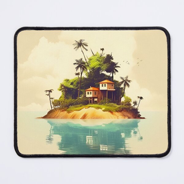 Item preview, Dream House On Tropical Jungle Island designed and sold by Bomba Visual.