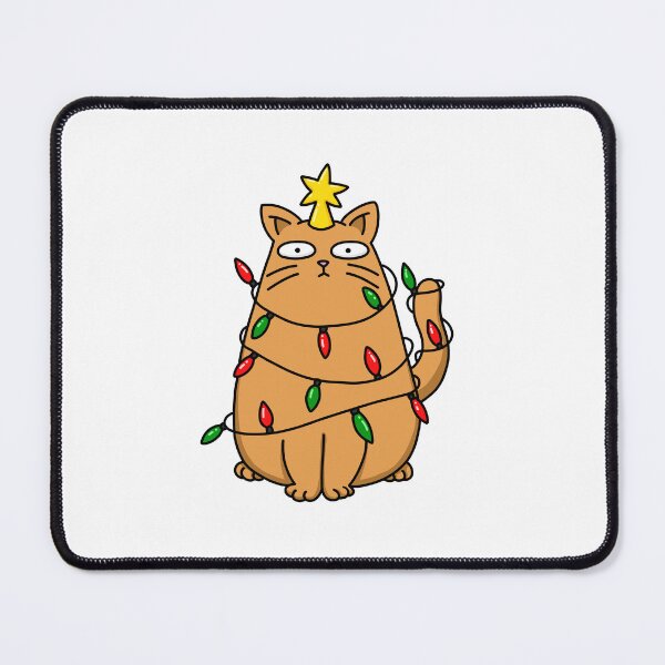 Item preview, Orange Christmas Kitty is Unsure designed and sold by rageofthenerd.