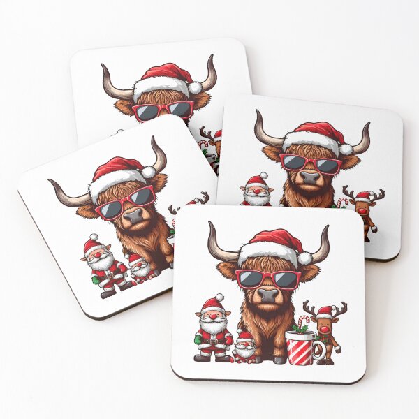 Item preview, Christmas Highland Cow - Perfect christmas gift  designed and sold by GalaxyGraffiti.
