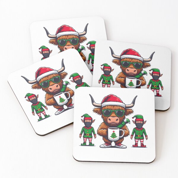 Item preview, Christmas Highland Cow - Perfect christmas gift  designed and sold by GalaxyGraffiti.