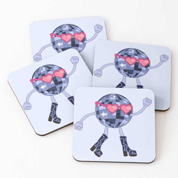 Item preview, Dancing Disco ball, Mirror ball with heart shaped sunglasses designed and sold by snadesign.