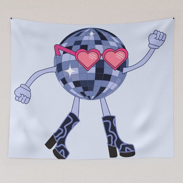 Item preview, Dancing Disco ball, Mirror ball with heart shaped sunglasses designed and sold by snadesign.