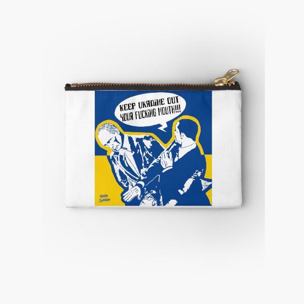 Item preview, Zelenskyy slapping Putin; Ukraine; designed and sold by StickerApe.