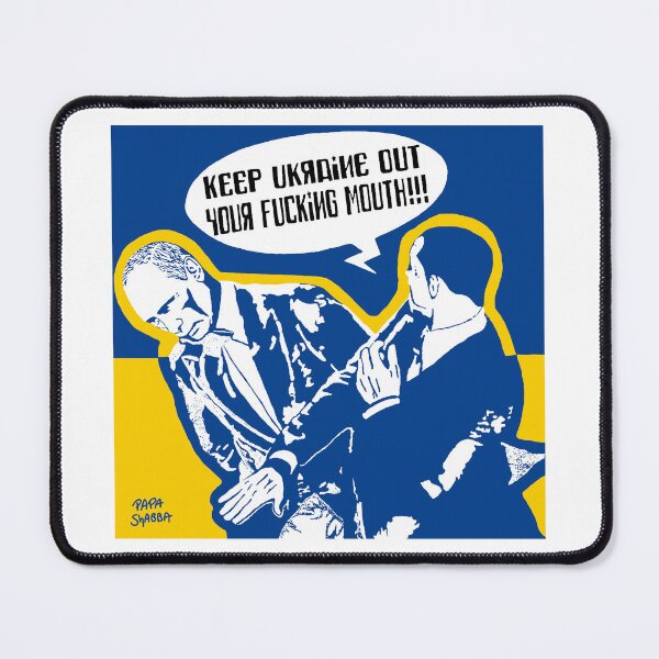 Item preview, Zelenskyy slapping Putin; Ukraine; designed and sold by StickerApe.