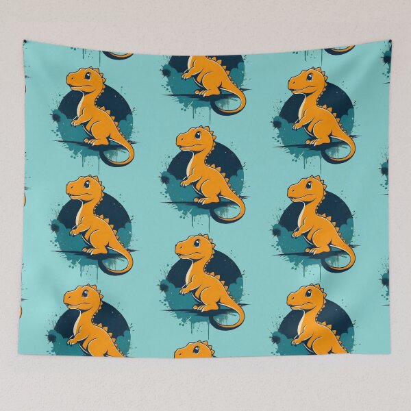 Item preview, "Roaring Through Time: Prehistoric Dinosaur Illustration" designed and sold by ArtistKunal123.