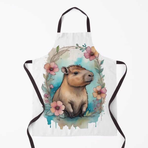 Item preview, Cute Capybara | watercolor on paper style designed and sold by Lees Tees.