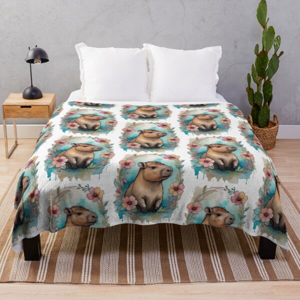 Item preview, Cute Capybara | watercolor on paper style designed and sold by Lees Tees.