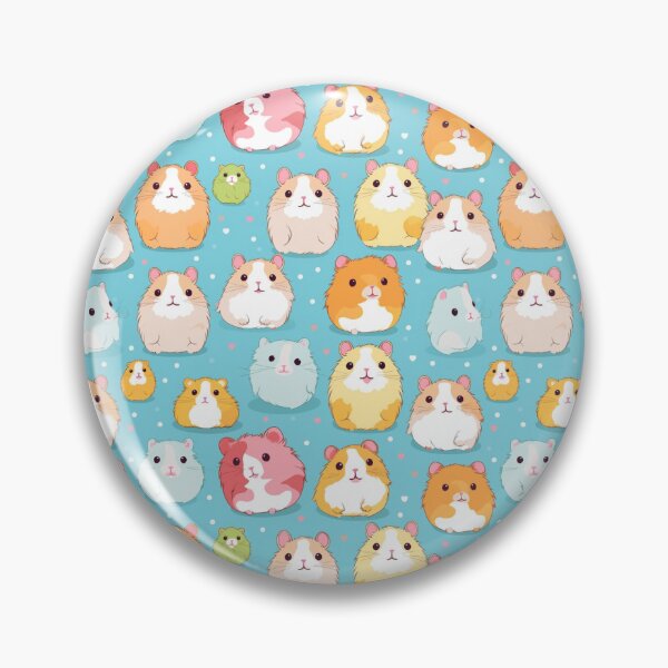 Item preview, Hamster Cute Seamless Patterns 2 designed and sold by ThaNiyom.