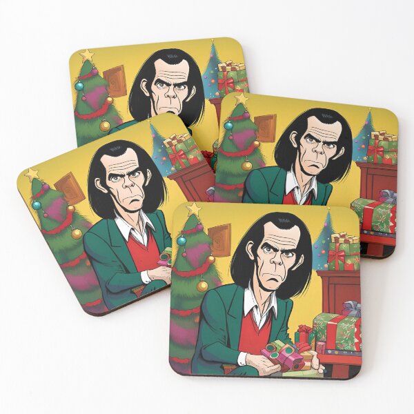 Item preview, Cartoon Nick Cave At Christmas designed and sold by SabenaArtwork.