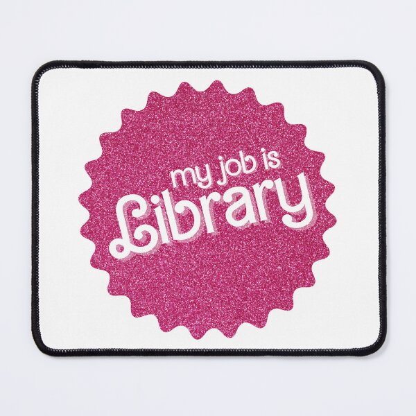 Item preview, My Job Is Library (Pink Sparkle) designed and sold by OscarAndOphelia.