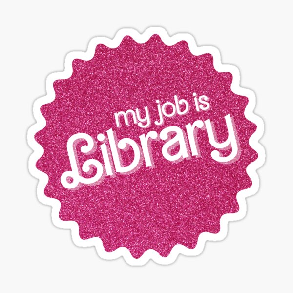 Item preview, My Job Is Library (Pink Sparkle) designed and sold by OscarAndOphelia.
