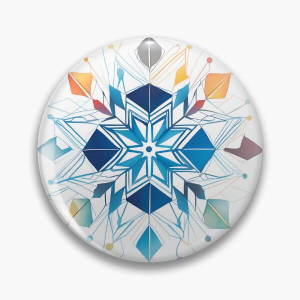 Item preview, Snowflake clorful watercolor style designed and sold by studiohorizon.