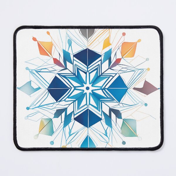 Item preview, Snowflake clorful watercolor style designed and sold by studiohorizon.