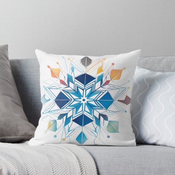 Item preview, Snowflake clorful watercolor style designed and sold by studiohorizon.
