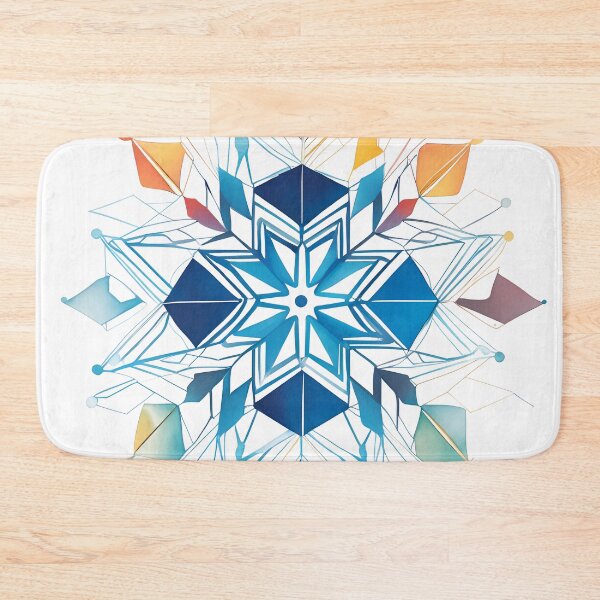 Item preview, Snowflake clorful watercolor style designed and sold by studiohorizon.
