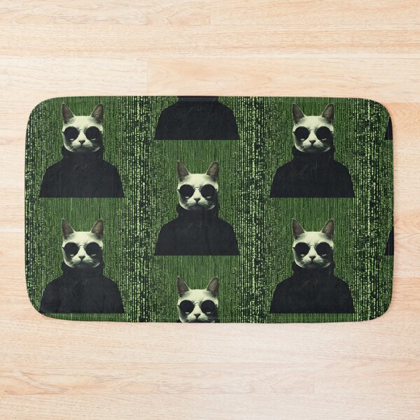 Item preview, Cat in The Matrix designed and sold by AYBOSHOP.