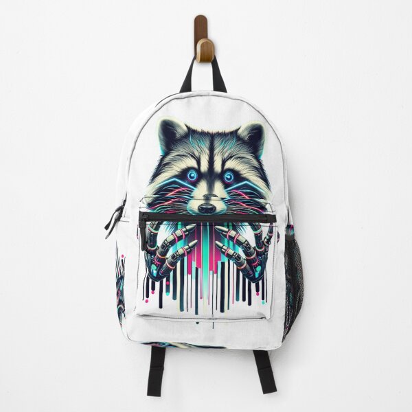 Item preview, Alley Scavenger - Cyber Raccoon designed and sold by MrAI-Store.