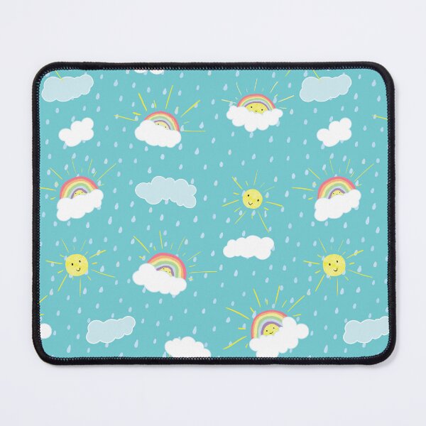 Item preview, Blue Sky Mood Board with Rainbow, Sun, rain, Cloud designed and sold by SanSherDesigns.