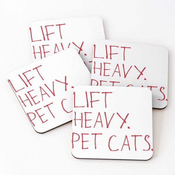 Item preview, Lift Heavy. Pet Cats. designed and sold by kinpirks.