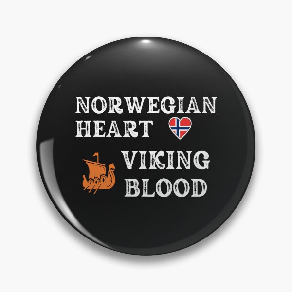 Item preview, Norwegian Heart Viking Blood. White text. Gift ideas for historical enthusiasts. designed and sold by LindaLG.