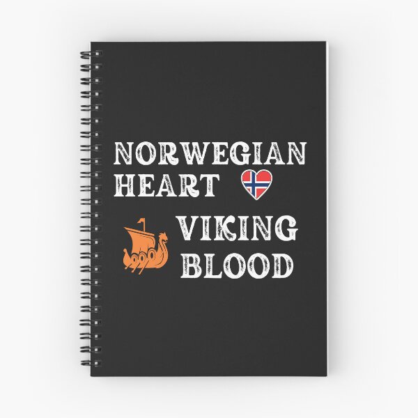 Item preview, Norwegian Heart Viking Blood. White text. Gift ideas for historical enthusiasts. designed and sold by LindaLG.