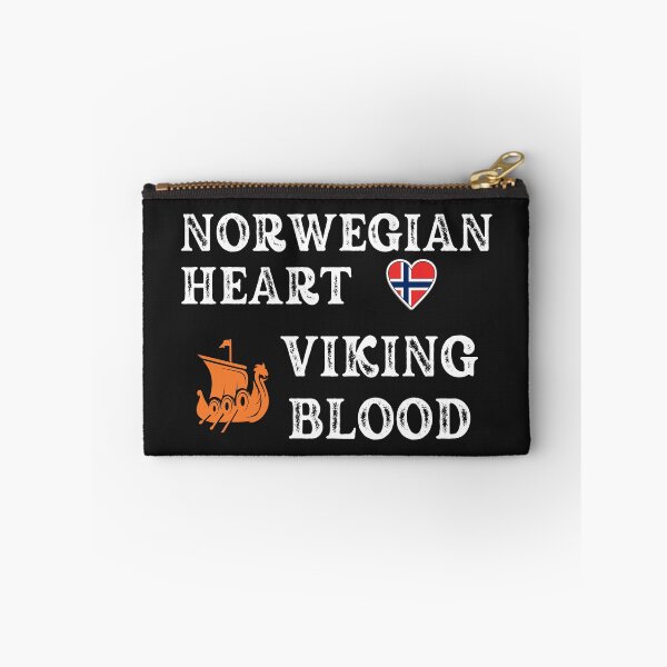 Item preview, Norwegian Heart Viking Blood. White text. Gift ideas for historical enthusiasts. designed and sold by LindaLG.